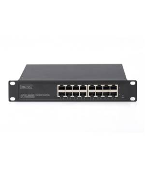 Digitus | 16-port Gigabit Ethernet Switch | DN-80115 | Unmanaged | Rackmountable | Power supply type Internal