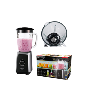 Camry | Blender | CR 4077 | Tabletop | 500 W | Jar material Glass | Jar capacity 1.5 L | Ice crushing | Black/Stainless steel