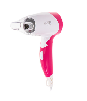 Adler | Hair Dryer | AD 2259 | 1200 W | Number of temperature settings 2 | White/Pink