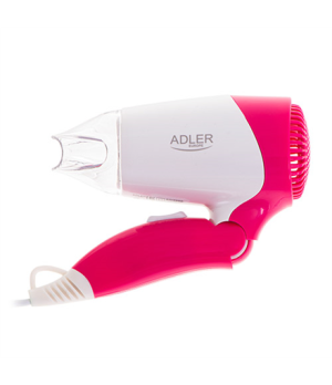 Adler | Hair Dryer | AD 2259 | 1200 W | Number of temperature settings 2 | White/Pink