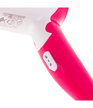 Adler | Hair Dryer | AD 2259 | 1200 W | Number of temperature settings 2 | White/Pink