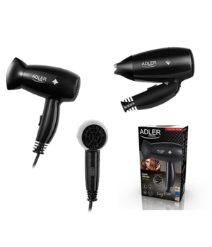 Adler | Hair Dryer | AD 2251 | 1400 W | Number of temperature settings 2 | Black