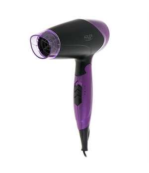 Adler | Hair Dryer | AD 2260 | 1600 W | Number of temperature settings 2 | Black/Purple