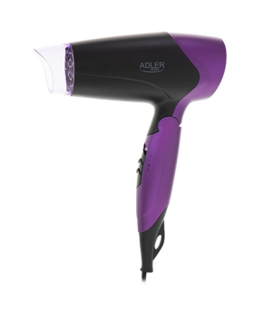 Adler | Hair Dryer | AD 2260 | 1600 W | Number of temperature settings 2 | Black/Purple