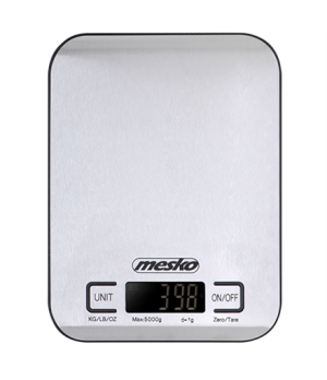 Mesko | Kitchen scale | MS 3169 black | Maximum weight (capacity) 5 kg | Graduation 1 g | Inox/Black