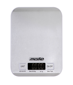 Mesko | Kitchen scale | MS 3169 white | Maximum weight (capacity) 5 kg | Graduation 1 g | Inox/White