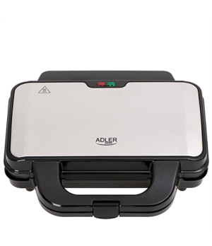 Adler | Sandwich maker | AD 3043 | 900 W | Number of plates 1 | Number of pastry 2 | Black