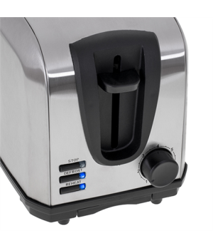 Adler | AD 3222 | Toaster | Power 700 W | Number of slots 2 | Housing material Stainless steel | Silver