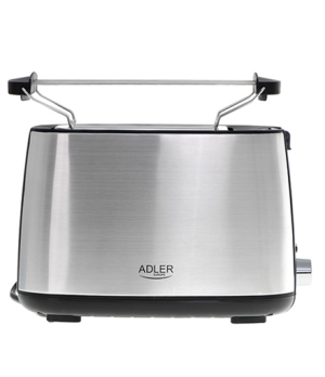 Adler | Toaster | AD 3214 | Power 750 W | Number of slots 2 | Housing material Stainless steel | Silver