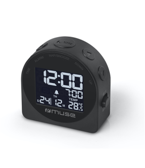 Muse | Portable Travelling Alarm Clock | M-09C | Black