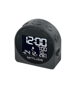 Muse | Portable Travelling Alarm Clock | M-09C | Black