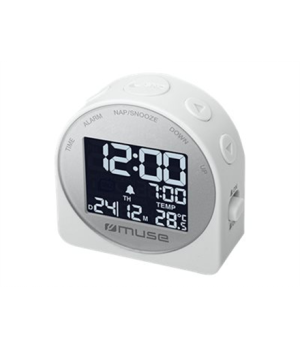 Muse | M-09CW | Portable Travelling Alarm Clock | White