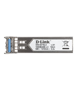 D-Link | Single-mode Transceiver | DIS-S310LX | 9/125 SMF (Single-Mode Fiber) | Duplex LC Connector | 1250 Mbit/s | Wavelength 1