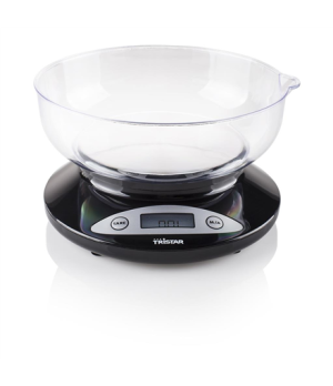 Tristar | Kitchen scale | KW-2430 | Maximum weight (capacity) 2 kg | Graduation 1 g | Display type LCD | Black