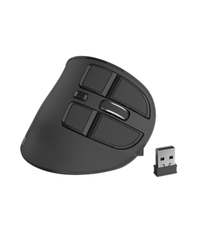 Natec | Vertical Mouse | Euphonie | Wireless | Bluetooth/USB Nano Receiver | Black