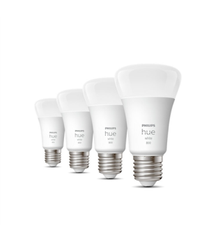 Hue W 9W A60 E27, 4pcs pack | E27 | 9 W | Warm White 2700K | Bluetooth and Zigbee