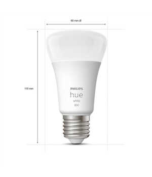 Hue W 9W A60 E27, 4pcs pack | E27 | 9 W | Warm White 2700K | Bluetooth and Zigbee