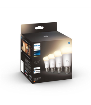 Hue W 9W A60 E27, 4pcs pack | E27 | 9 W | Warm White 2700K | Bluetooth and Zigbee