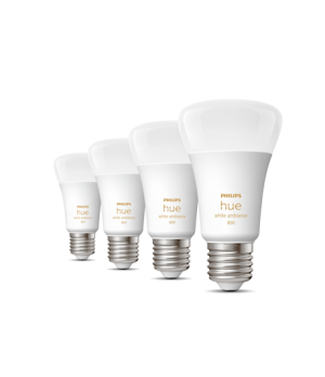 Hue WA 6W A60 E27, 4pcs pack | E27 | 6 W | Warm White 2200-6500K | Bluetooth and Zigbee