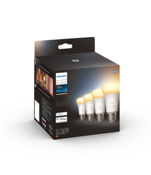 Hue WA 6W A60 E27, 4pcs pack | E27 | 6 W | Warm White 2200-6500K | Bluetooth and Zigbee