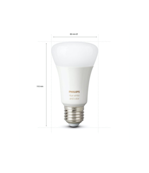 Hue WCA 6.5W A60 E27, 2pcs pack | E27 | 6.5 W | RGBW 2000-6500K | Bluetooth and Zigbee