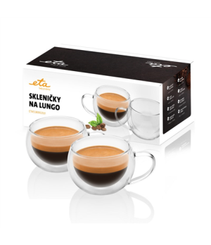 ETA | Lungo cups | ETA518091010 | For coffee | 2 pc(s) | Dishwasher proof | Glass