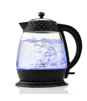 ETA | Crystal Kettle | ETA315490000 | Electric | 2200 W | 1.7 L | Glass | 360° rotational base | Glass/Black