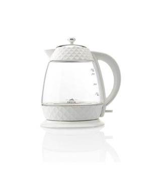 ETA | Crystal Kettle | ETA315490010 | Electric | 2200 W | 1.7 L | Glass | 360° rotational base | Glass/White