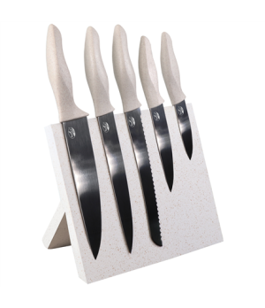 Stoneline | Knife Block | Natural Line 21197 | Folding stand | 5 pc(s) | Dishwasher proof | 9/12.5/20.1/20.2 cm