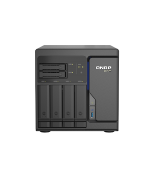 QNAP | 6-Bay QuTS hero NAS | TS-H686-D1602-8G | Up to 6 HDD/SSD Hot-Swap | Intel Xeon | Xeon D-1602 Dual-Core | Processor freque