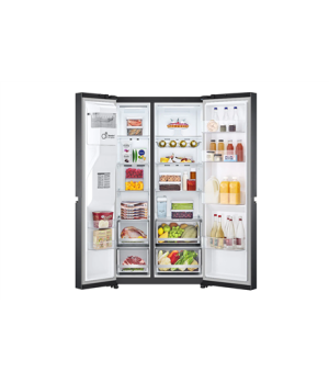 LG | Refrigerator | GSLV71MCLE | Energy efficiency class E | Free standing | Side by side | Height 179 cm | No Frost system | Fr