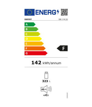 INDESIT | SI6 1 W | Refrigerator | Energy efficiency class F | Free standing | Larder | Height 167 cm | Fridge net capacity 323 