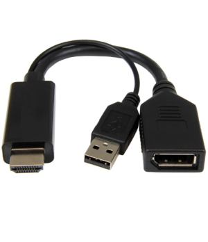 Cablexpert | Active 4K HDMI to DisplayPort Adapter | A-HDMIM-DPF-01 | Black | DisplayPort Female | HDMI Male (Type A) | 0.1 m