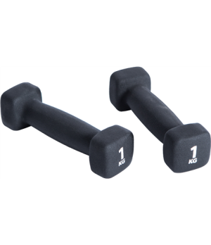 Pure2Improve | Dumbbells | 2.009 kg | Black | 2 pcs | 1 kg