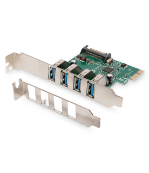 Digitus | USB 3.0, 4 Port, PCI Express Add-On card 4 Ports A/F External, VL805 chipset | DS-30221-1