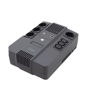 Digitus | All-in-One UPS | All-in-One UPS, 800VA/480W, LED 12V/9Ah x1, 4x CEE 7/7,3x IEC C13, USB, RJ45 | 800 VA | 480 W