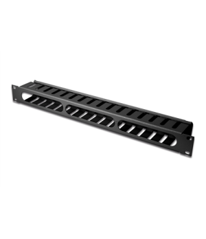 Digitus | 1U cable management cage detachable rear plate | DN-97617 | Black | For installation on the 483 mm (19“) profile rails