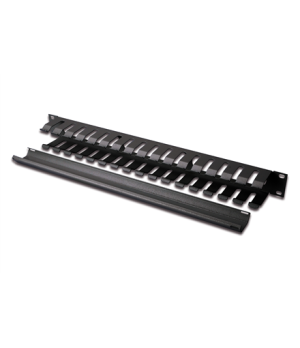 Digitus | 1U cable management cage detachable rear plate | DN-97617 | Black | For installation on the 483 mm (19“) profile rails