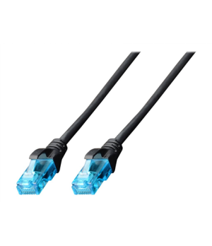 Digitus | CAT 5e U-UTP | Patch cord | PVC AWG 26/7 | Boots with kink protection, strain relief and latch protection | Black | 3 