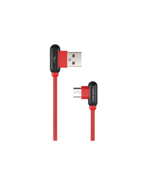 Natec Prati, Angled USB Type C to Type A Cable 1m, Red | Natec | Angled USB Type C to USB Type A | Prati | USB Type C | USB Type