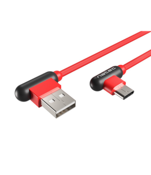 Natec Prati, Angled USB Type C to Type A Cable 1m, Red | Natec | Angled USB Type C to USB Type A | Prati | USB Type C | USB Type