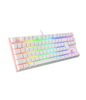 Genesis | THOR 303 TKL | White | Gaming keyboard | Wired | RGB LED light | US | 1.8 m | Brown Switch