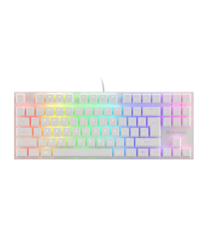 Genesis | THOR 303 TKL | White | Gaming keyboard | Wired | RGB LED light | US | 1.8 m | Brown Switch