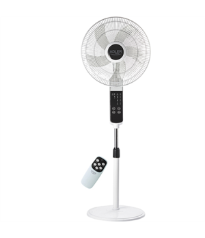 Adler | Fan | AD 7328 | Stand Fan | White | Diameter 40 cm | Number of speeds 3 | Oscillation | 120 W | Yes