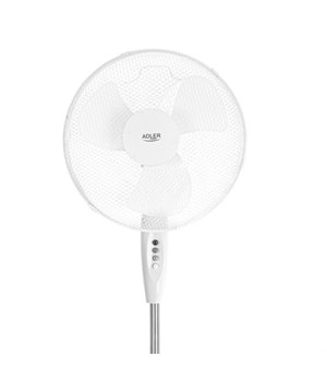 Adler | Fan | AD 7323w | Stand Fan | White | Diameter 40 cm | Number of speeds 3 | Oscillation | 90 W | No