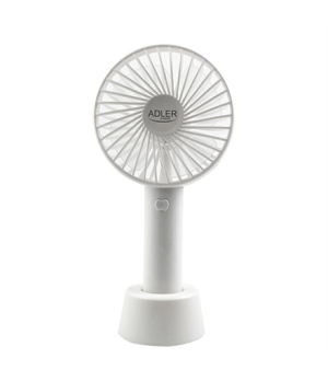 Adler | Fan | AD 7331w | Portable Mini Fan USB | White | Diameter 9 cm | Number of speeds 3 | 4.5 W | No