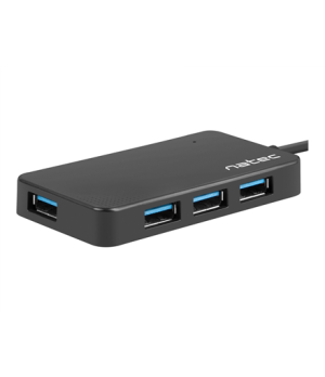 Natec USB 3.0 HUB, Silkworm, 4-Port, Black | Natec | 4 Port Hub With USB 3.0 | Silkworm NHU-1343 | Black | USB Type-C | 0.15 m