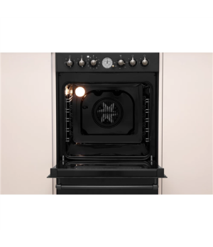 Cooker | IS5G8MHA/E | Hob type Gas | Oven type Electric | Black | Width 50 cm | Grilling | Depth 60 cm | 60 L