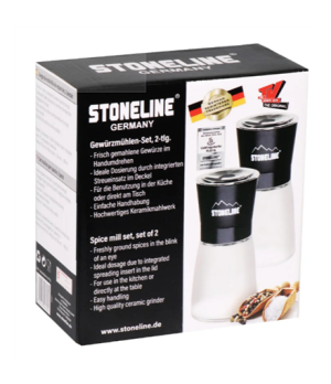 Stoneline | Salt and pepper mill set | 21653 | Mill | Housing material Glass/Stainless steel/Ceramic/PS | The high-quality ceram