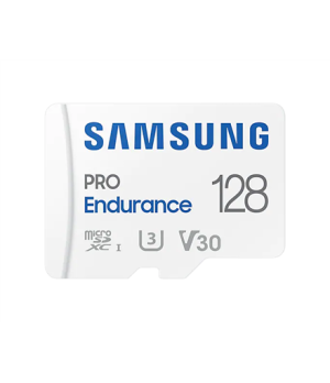 Samsung | PRO Endurance | MB-MJ128KA/EU | 128 GB | MicroSD Memory Card | Flash memory class U3, V30, Class 10 | SD adapter